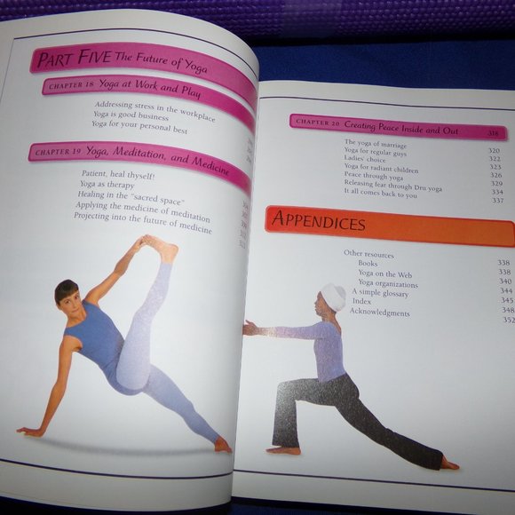 DK Keep It Simple Series (KISS) Yoga Book & New Purple 5 mm Yoga Mat - Picture 16 of 16